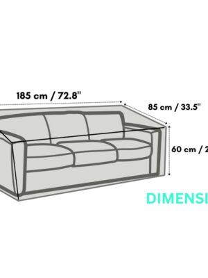 three seater sofa cover dimensions small