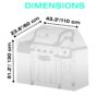 Grill bbq outdoor cover nylon dimensions standard
