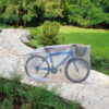 Nylon Bicycle Cover in Transparent UV Protected Nylon, Customizable Size Outdoor Bicycle Cover