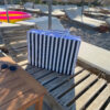 beach bag on the sunbed