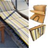 sunbed cushion and beach bag combo striped pattern
