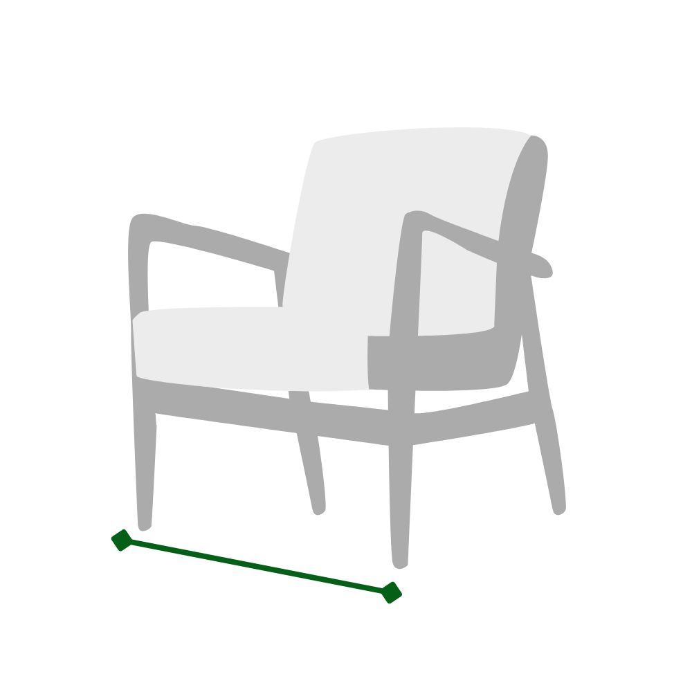 how to measure a single seat furniture width