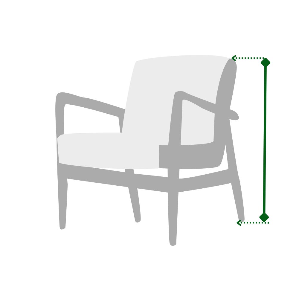 how to measure a single seat furniture height