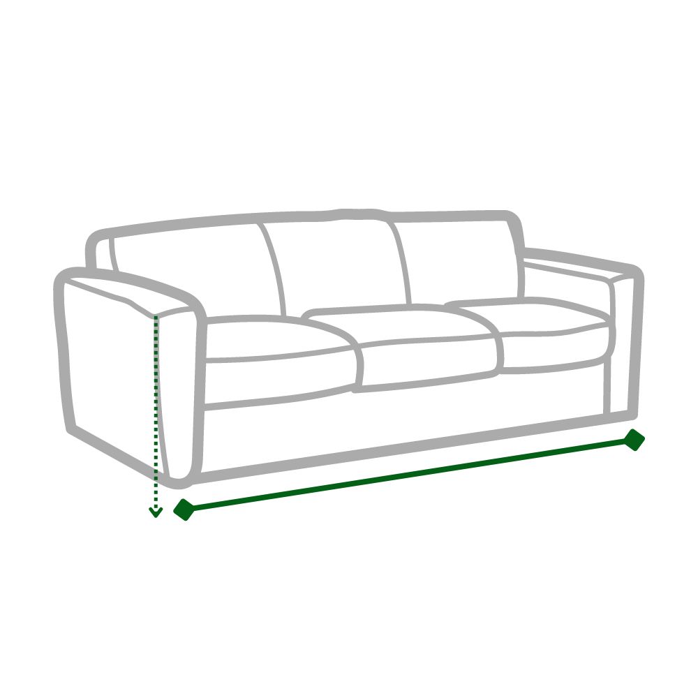 three seater sofa length measurement guide