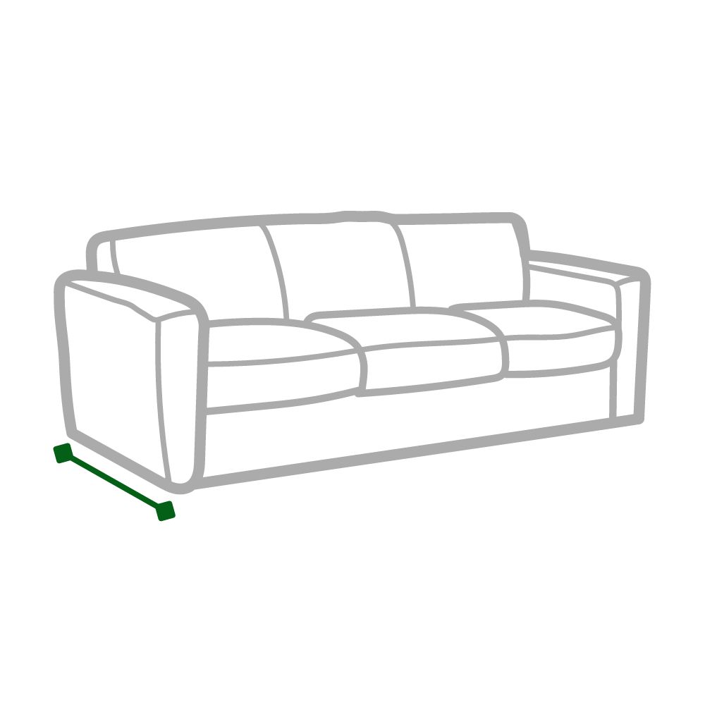 three seater sofa depth measurement guide