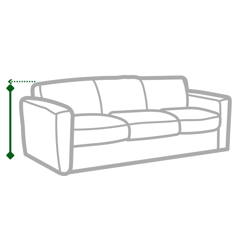 three seater sofa height measurement guide