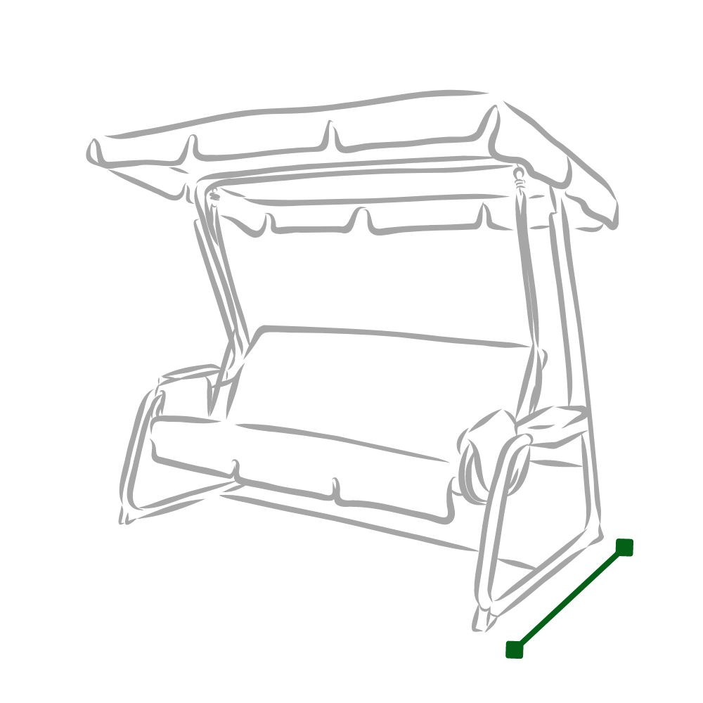 measurement guide for the swing seat depth