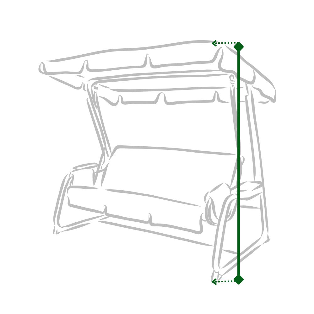 measurement guide for the swing seat height
