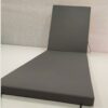 chaise lounge cushion side view in gray