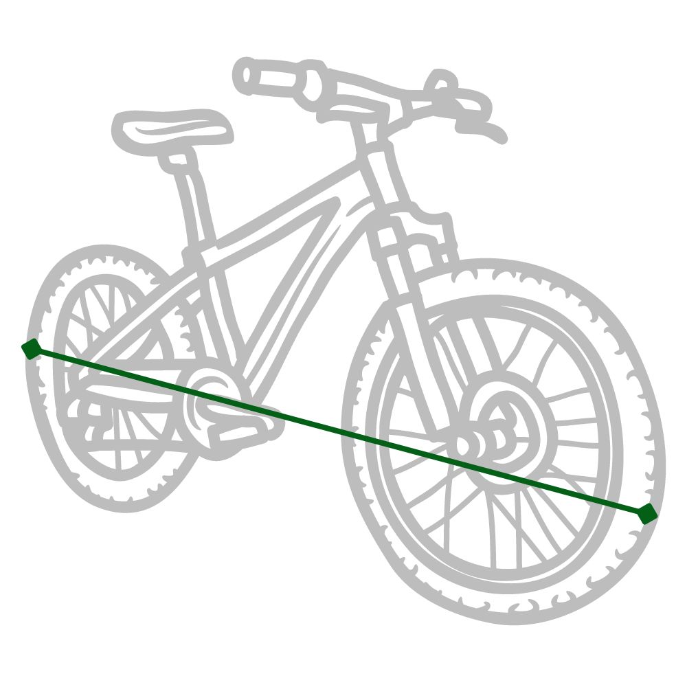how to measure bicycle length