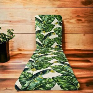 chaise lounge cushion with tropical patterns