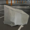 bike cover inside the indoor garage