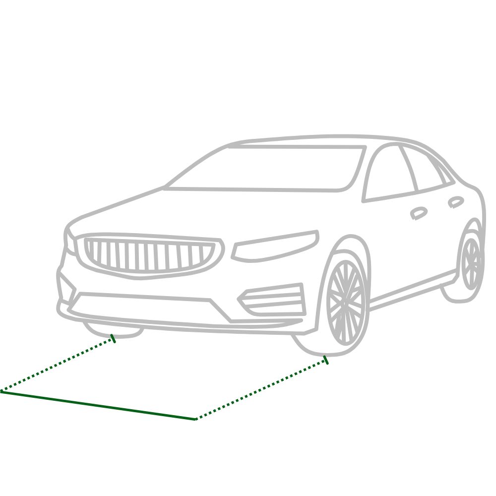 Width of the car measurement