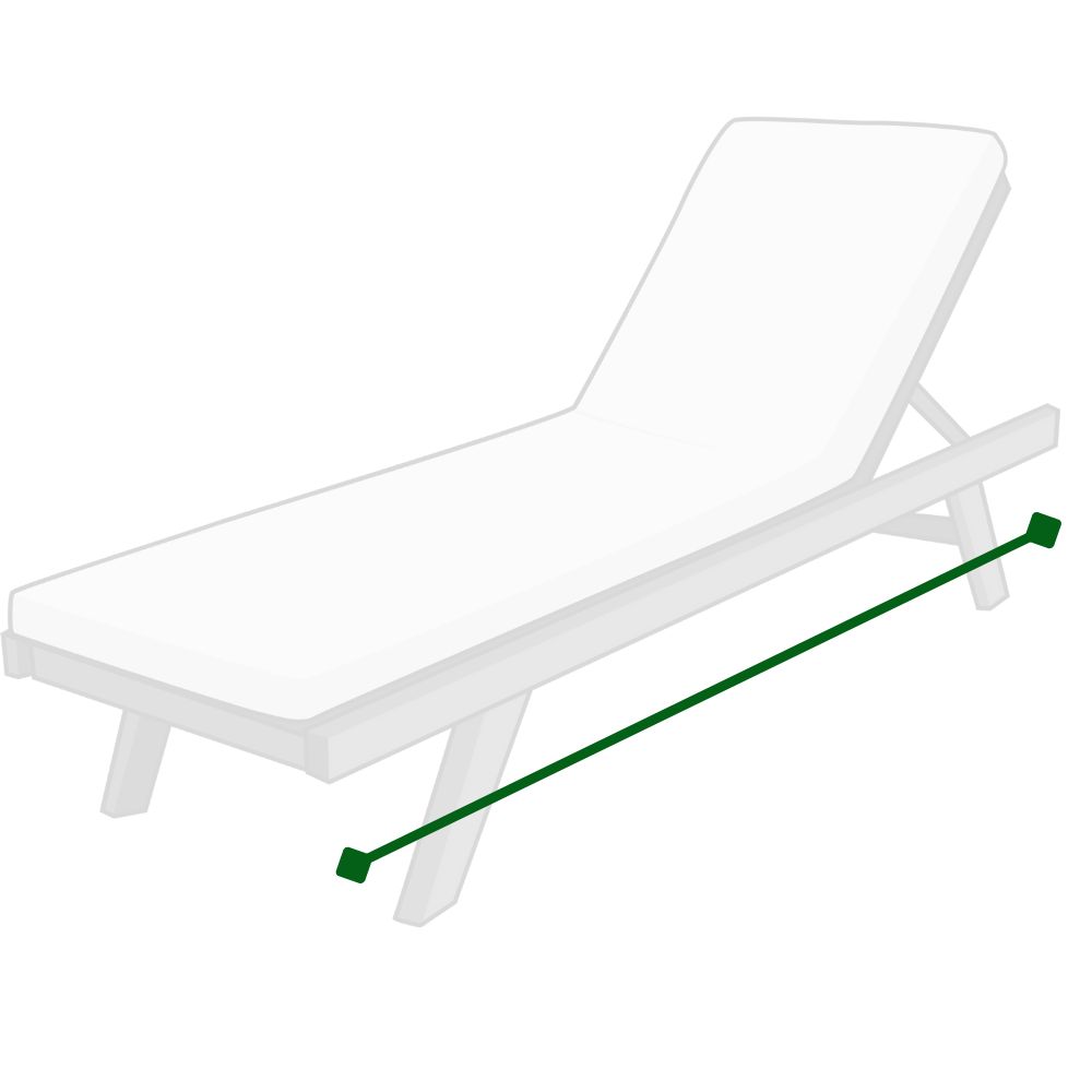 sun lounge length measurement