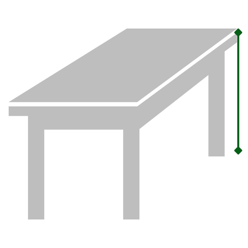 patio table height measurement guide