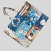 Chaise lounge and beach bag convertible beach bag in beach pattern