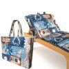 sun lounge cushion and beach bag combo 2 in one