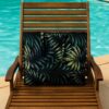 Tropical Pattern Beach Tote That Converts to a Sun Cushion
