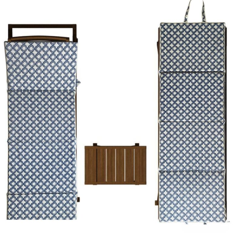 top view sun lounger cushion in moroccon pattern
