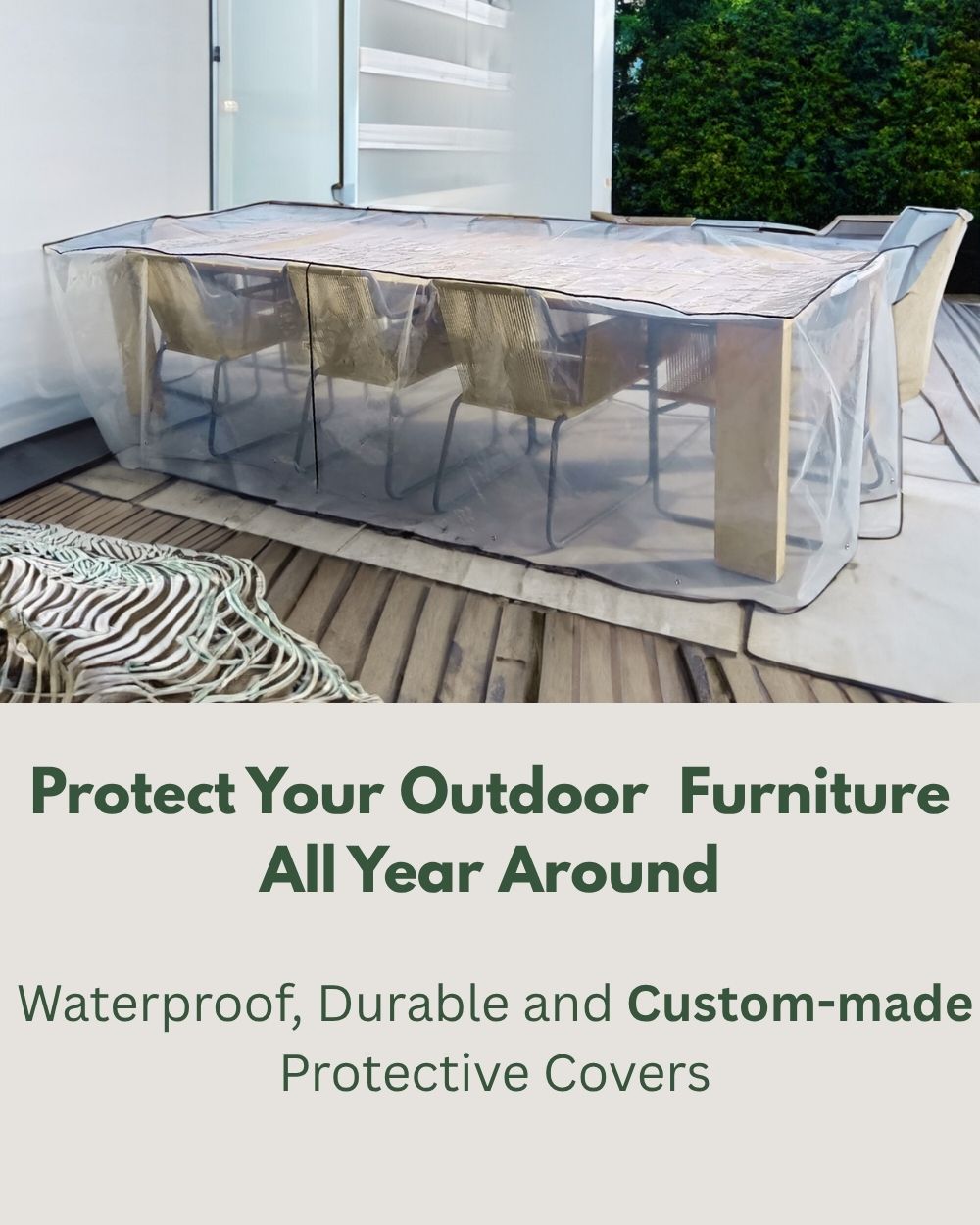mobile banner for outdoor furniture covers