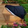 canvas tarp cover on a wooden table