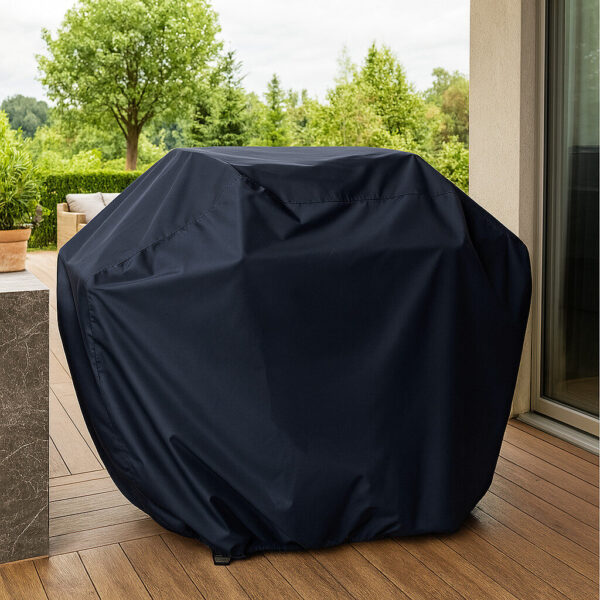 waterproof grill cover in canvas tarp patio view