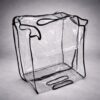 Custom size clear luggage cover fitted precisely to suitcase for secure travel protection