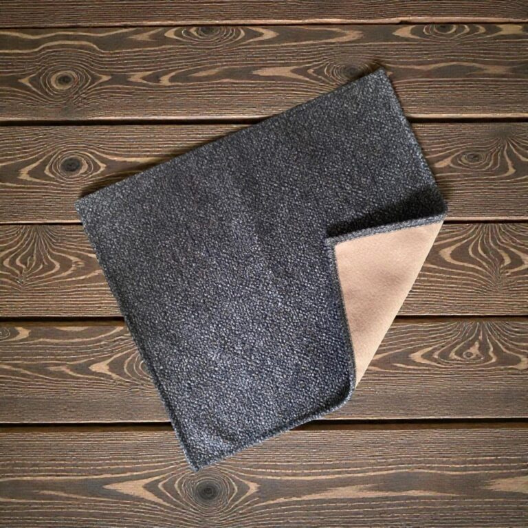 Close-up of soft fleece pet proof couch armrest cover fabric