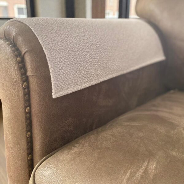 paw-friendly-fabric-sofa-cover-offwhite (2) Durable fleece sofa armrest protector installed on modern living room sofa